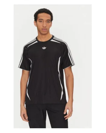 Tricou cu decolteu la baza gatului si detalii logo