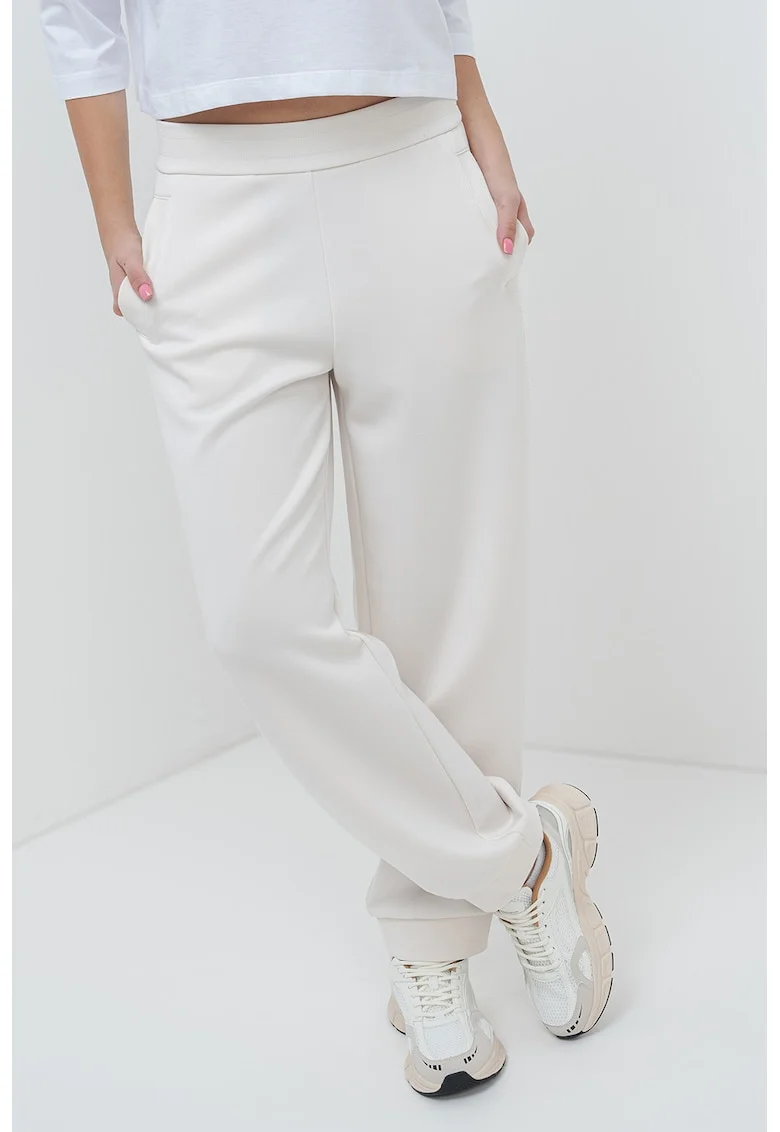 Pantaloni de trening cu buzunare laterale, Bej deschis