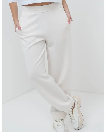 Pantaloni de trening cu buzunare laterale, Bej deschis