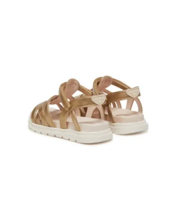 Sandale dama, 45633,  Piele ecologica, 47945, Auriu