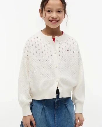 Tommy Hilfiger cardigan pentru copii din bumbac