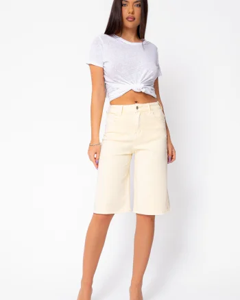 Blugi scurti elastici Yellow