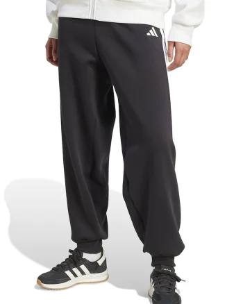 Pantaloni de trening cu talie elastica Tiro, Negru/Alb optic