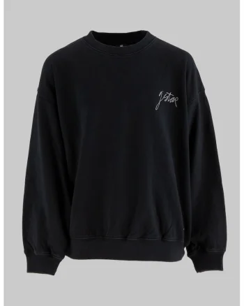 Bluza de trening lejera cu logo, Negru