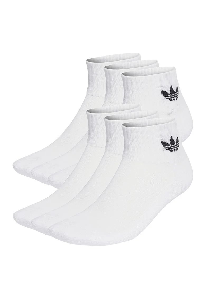 Set de sosete scurte unisex Daily Essentials - 6 perechi, Alb