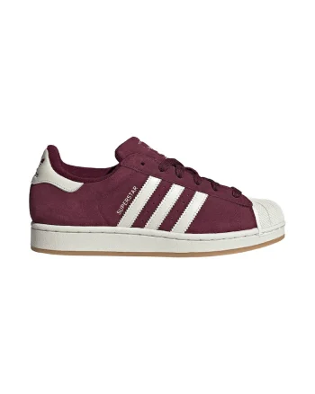 Pantofi sport Superstar II din piele intoarsa, Alb/Violet pruna