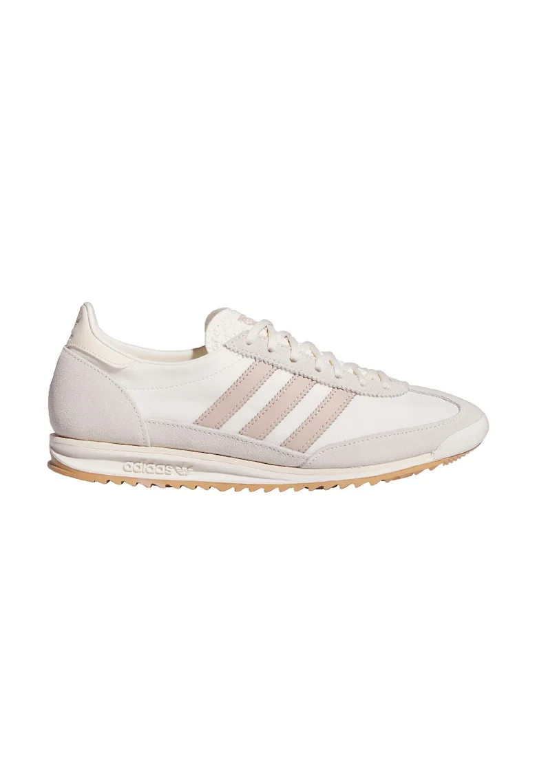 Pantofi sport SL 72 OG cu detalii din piele intoarsa, Alb fildes/Piersica