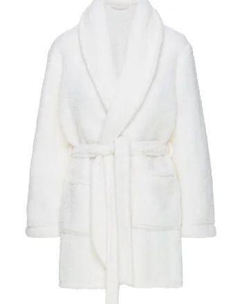 Halat dama,  Fleece, Alb crem
