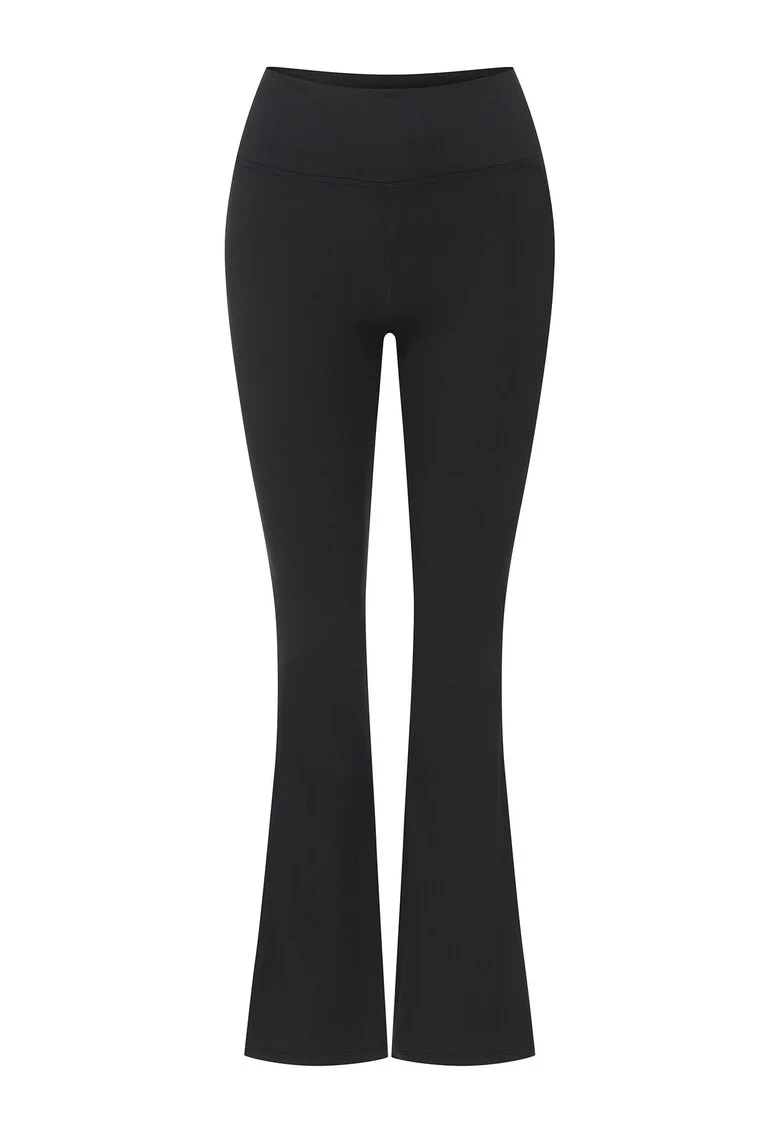 Pantaloni dama Midrise,  Poliester, Negru