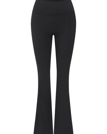 Pantaloni dama Midrise,  Poliester, Negru