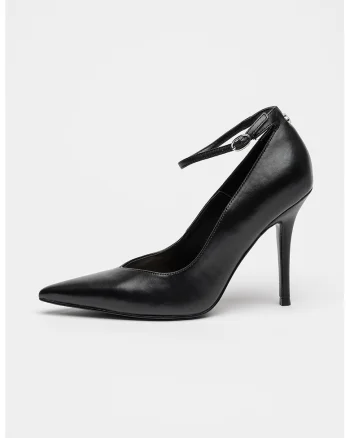 Pantofi de piele cu varf ascutit, Negru