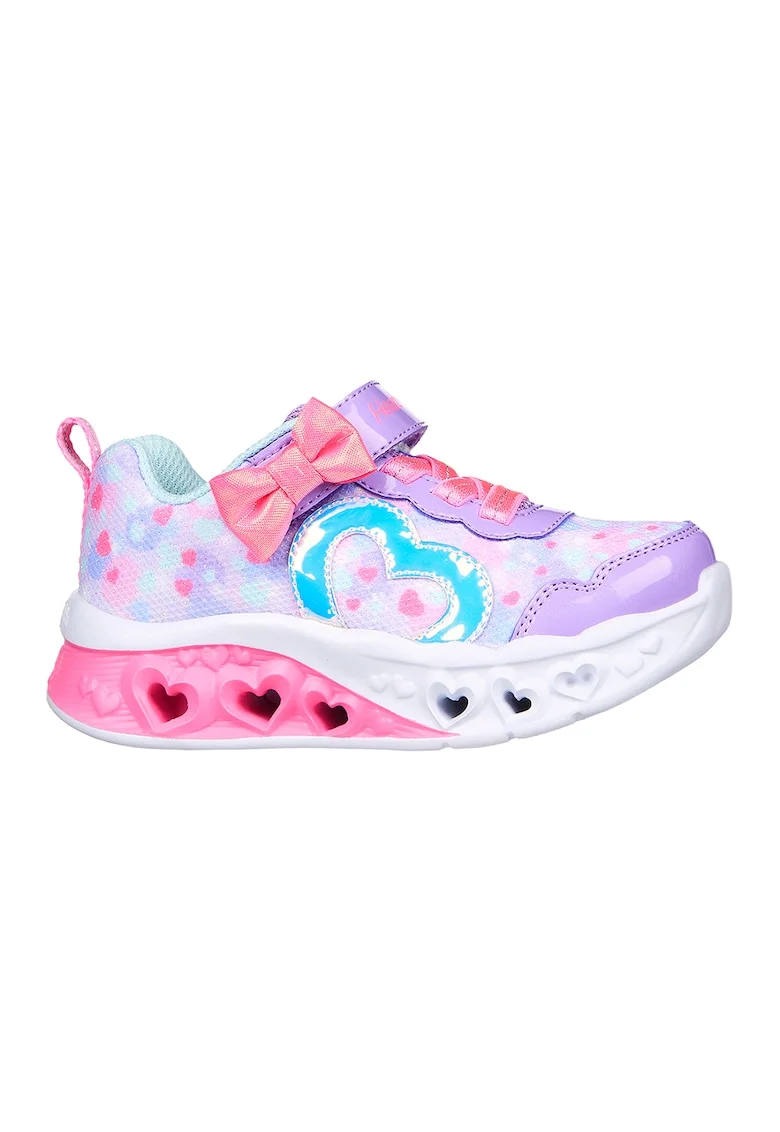 Pantofi sport cu lumini LED Flutter Heart Lights, Roz aprins/Lila/Albastru