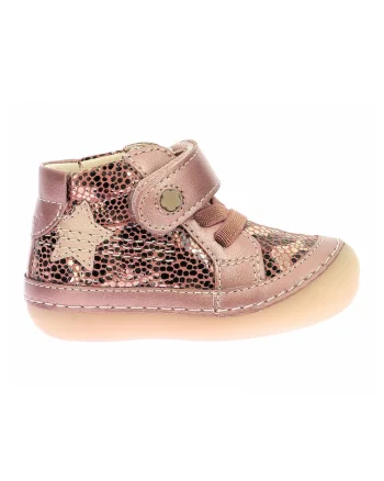 Pantofi din piele cu animal print, Auriu rose