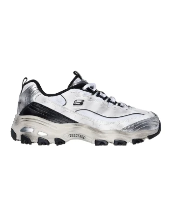 Pantofi sport din piele cu aspect uzat D'lites Vintage Vision, Negru/Alb murdar