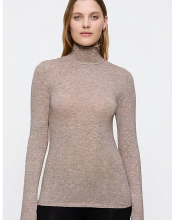Bluza de pijama din amestec de modal, Gri melange