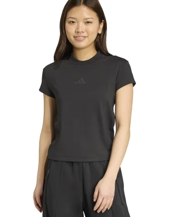 Tricou cu decolteu la baza gatului Z.N.E, Negru