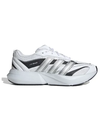Pantofi sport cu insertii de plasa Lighblaze Glow, Alb/Negru/Gri deschis