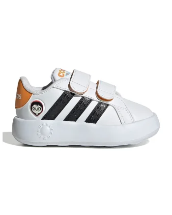 Pantofi sport din piele ecologica Grand Court, Alb/Negru