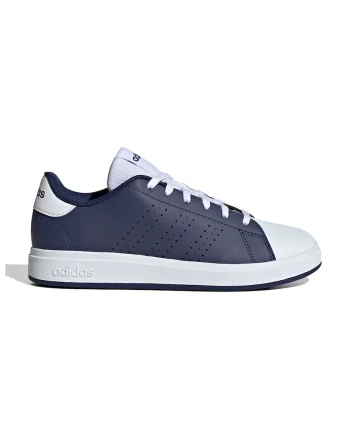 Pantofi sport de piele ecologica cu perforatii Advantage Base 2.0, Bleumarin