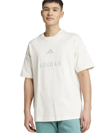 Tricou supradimensionat cu logo, Alb optic