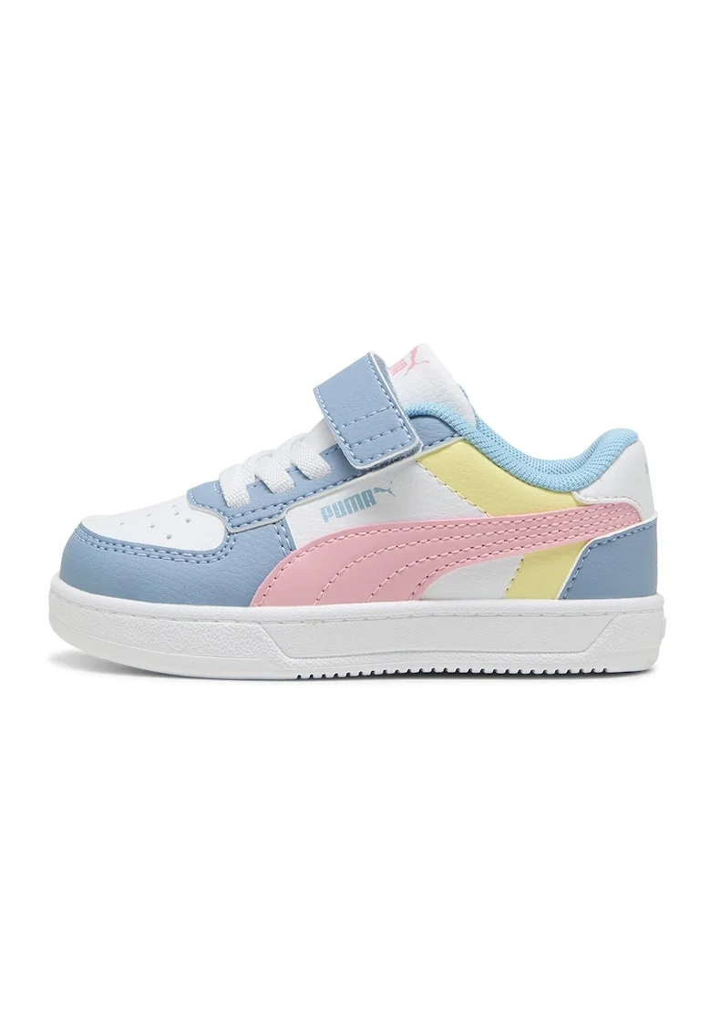Pantofi sport Caven 2.0 cu velcro si model colorblock, Galben/Roz/Albastru deschis