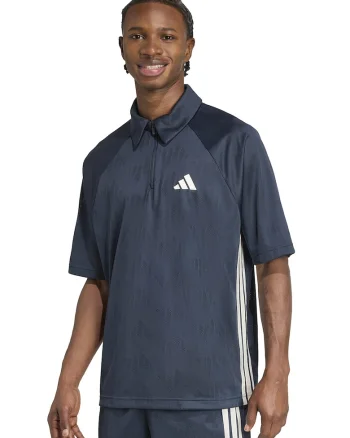 Tricou polo cu maneci raglan, Alb/Gri carbune