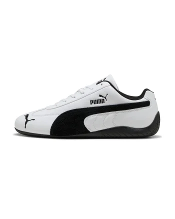 Pantofi sport unisex Speedcat din piele, Alb/Negru