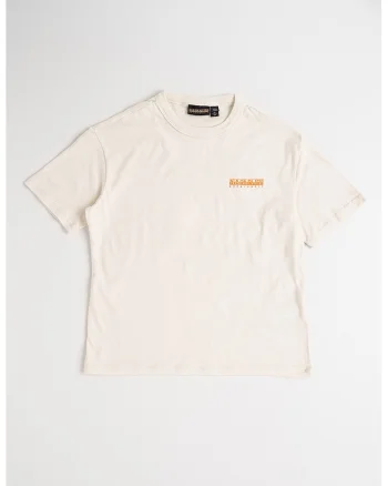 Tricou din bumbac cu imprimeu logo, Portocaliu/Bej
