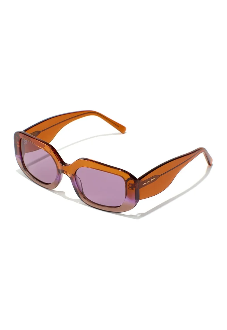Ochelari de soare dreptunghiulari cu lentile uni Sunflare, Portocaliu/Roz