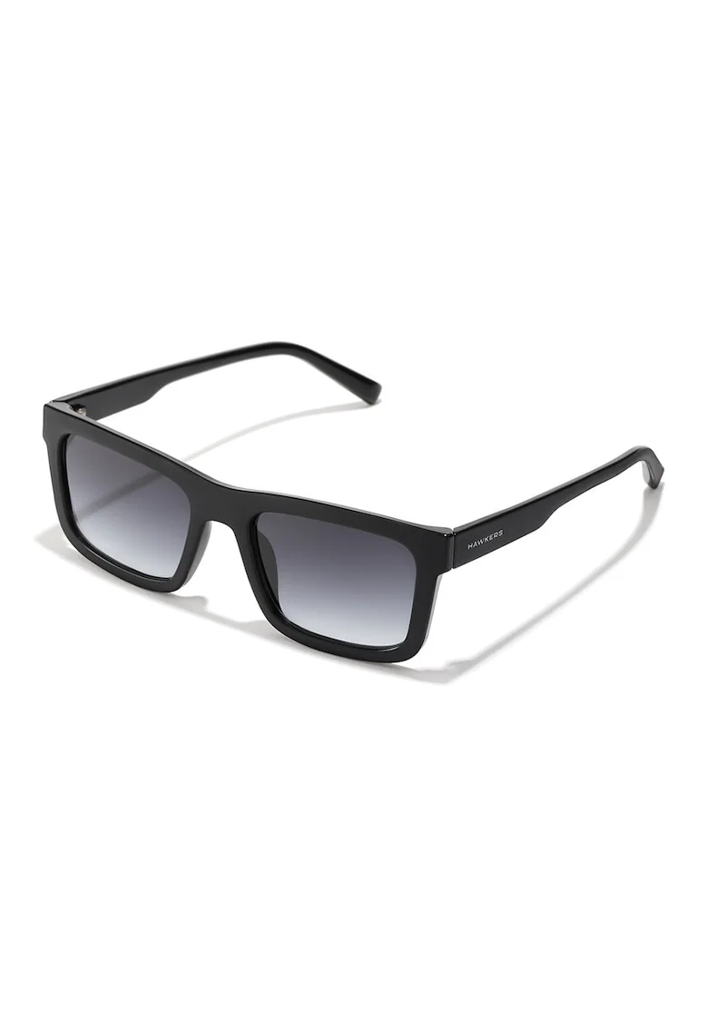Ochelari de soare unisex dreptunghiulari Terra, Negru
