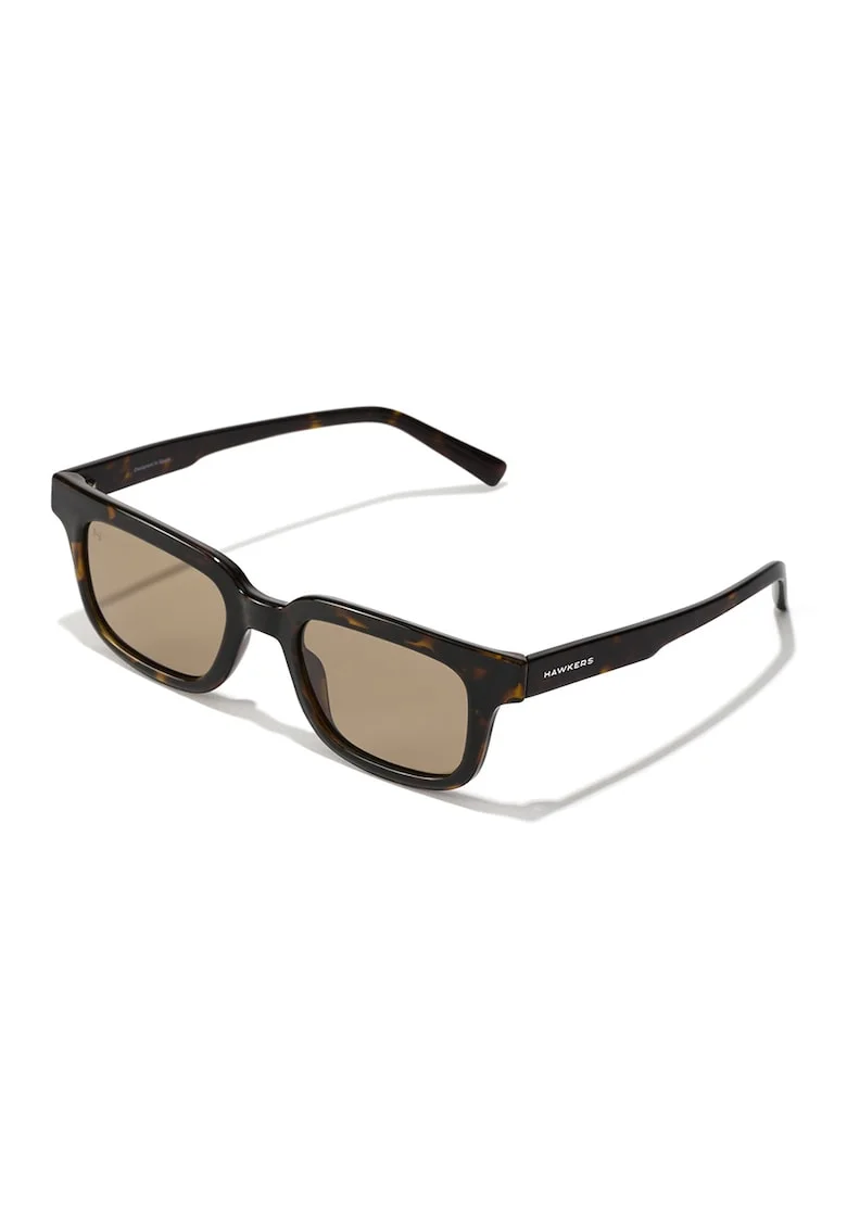 Ochelari de soare unisex cu lentile dreptunghiulare Bloque, Maro/Portocaliu
