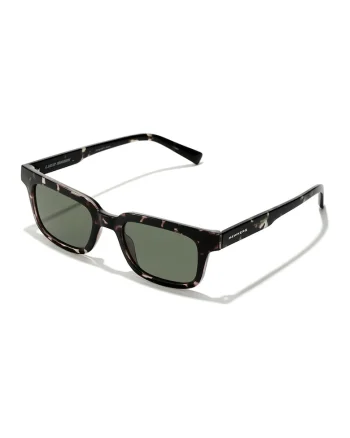 Ochelari de soare dreptunghiulari unisex Hawkers x Luca Marini, Negru/Roz prafuit