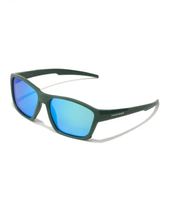 Ochelari de soare unisex dreptunghiulari polarizati Shark, Verde inchis