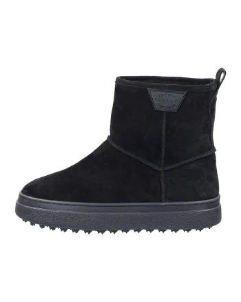 Ghete din piele intoarsa Snowhill, Negru