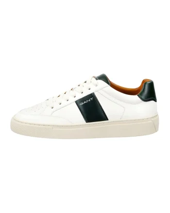 Pantofi sport din piele cu sireturi Mcjulien, Negru/Alb murdar