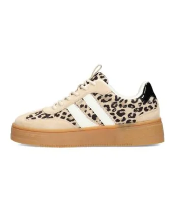 Pantofi sport wedge cu animal print Lilly
