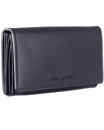 Portofel dama piele naturala 19.5 x 10 x 3.5 cm, Fiorentina,, Negru