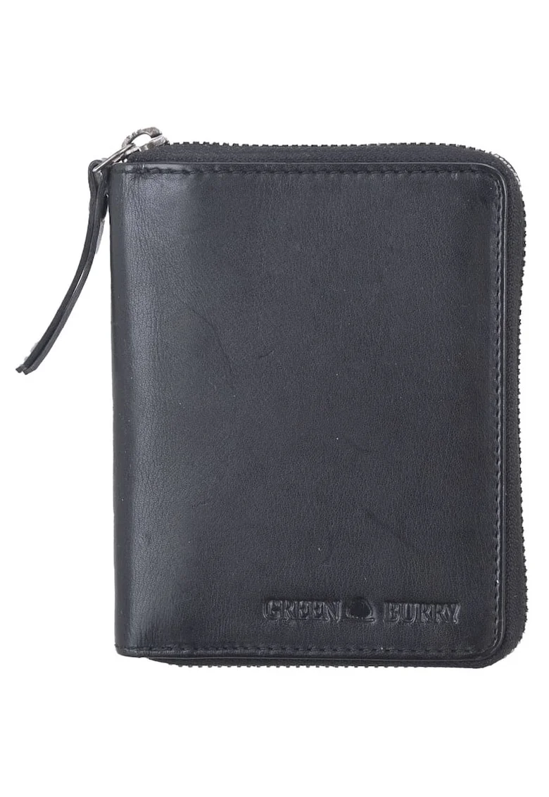 Portofel dama piele naturala 10.5 x 13 x 2.5 cm, Colombiana,, Negru