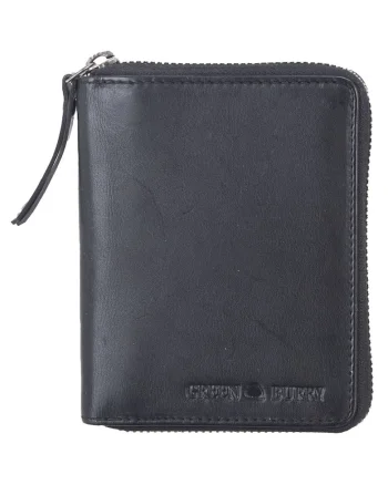 Portofel dama piele naturala 10.5 x 13 x 2.5 cm, Colombiana,, Negru