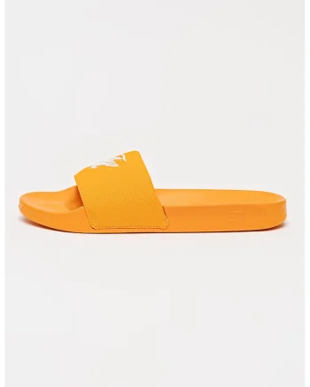 Papuci canvas cu logo brodat, Portocaliu neon