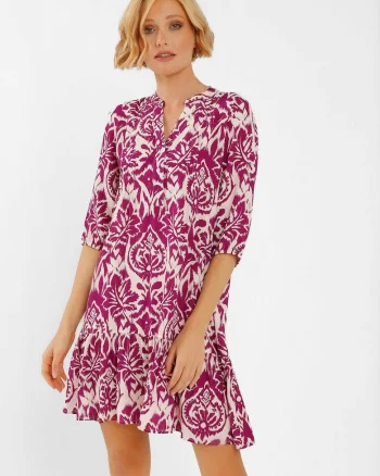 Rochie  G-Peonia, roz cu model, Roz Model