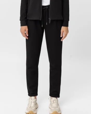Pantaloni de trening cu snur, Regular Fit,  N-Infini, negru, Negru