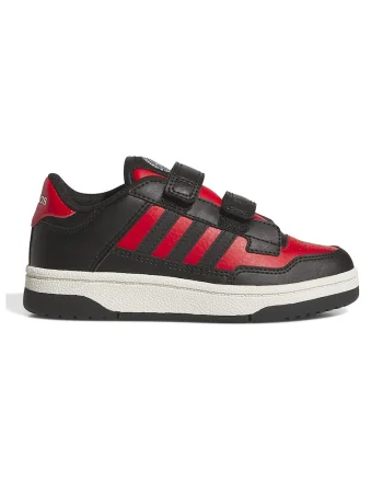 Pantofi sport Rapid Court cu inchidere velcro, Rosu/Negru