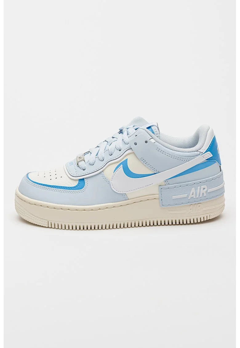 Pantofi sport Air Force 1 Shadow, Albastru pastel/Alb murdar/Crem