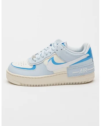 Pantofi sport Air Force 1 Shadow, Albastru pastel/Alb murdar/Crem