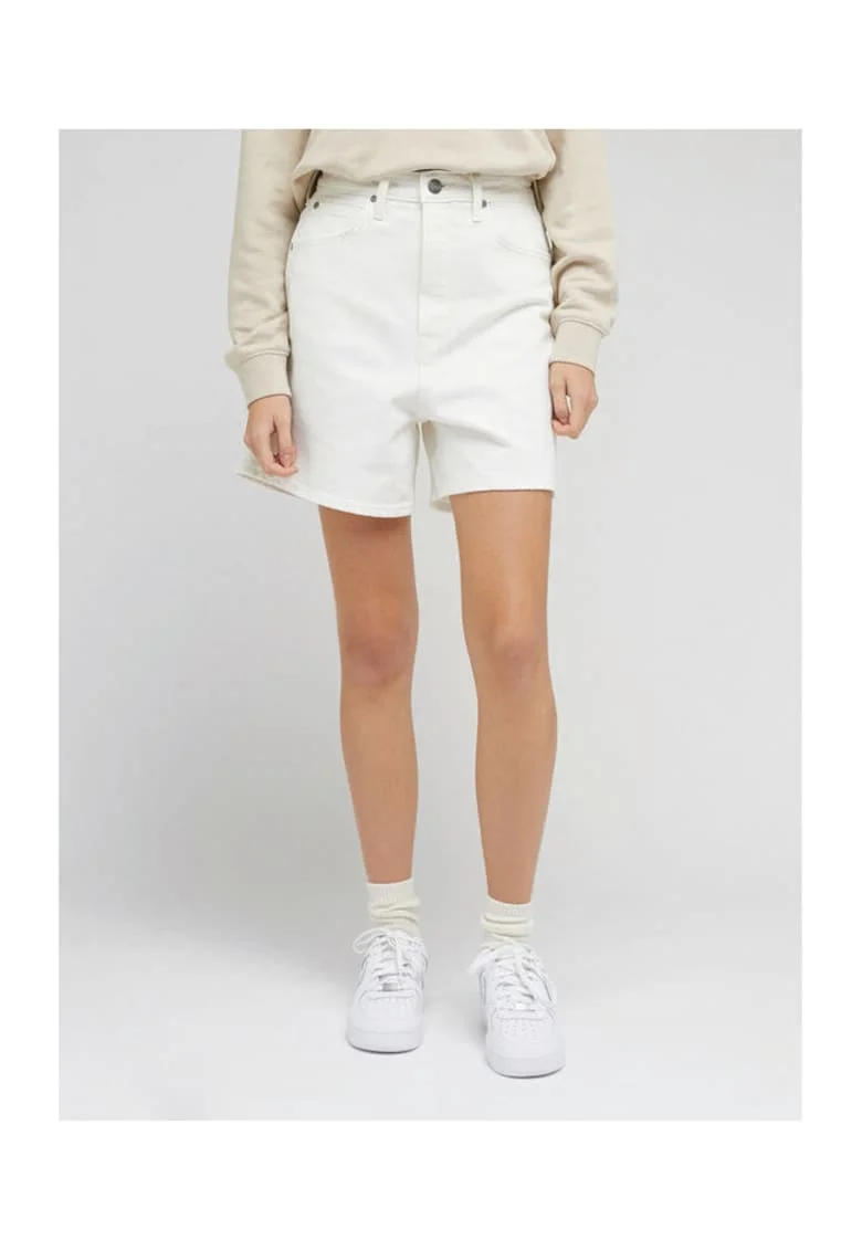 Pantaloni scurti din denim dama  112330595 L37EGVA60, Bumbac, 28 US, Ecru
