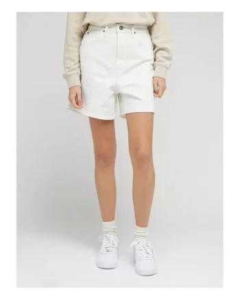 Pantaloni scurti din denim dama  112330595 L37EGVA60, Bumbac, 28 US, Ecru