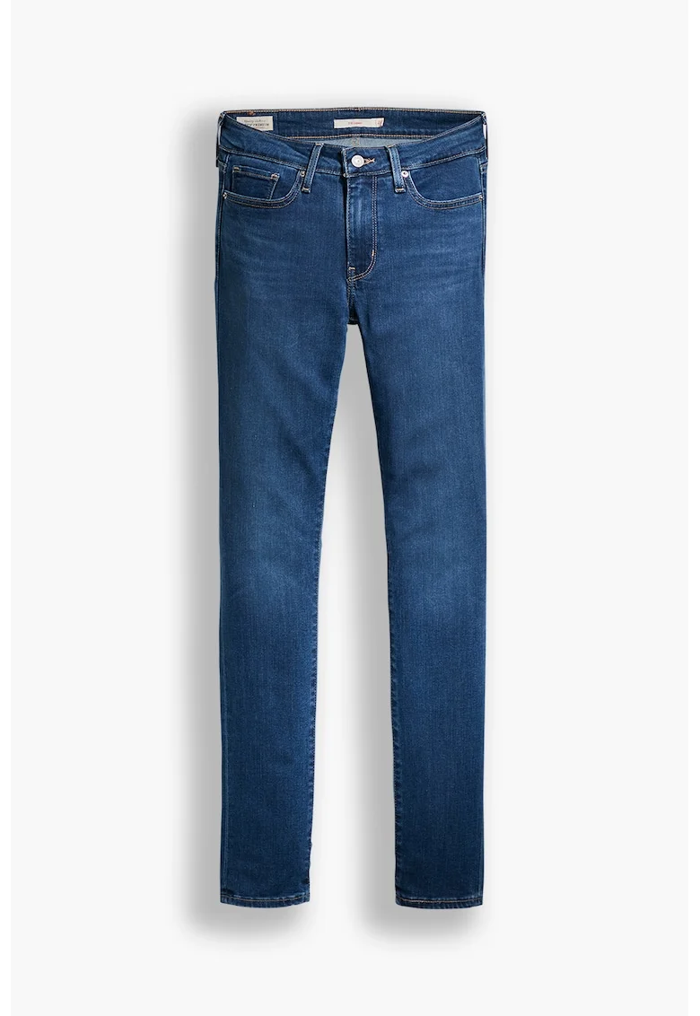 Blugi skinny din amestec de lyocell 711®, Alb optic/Bleumarin