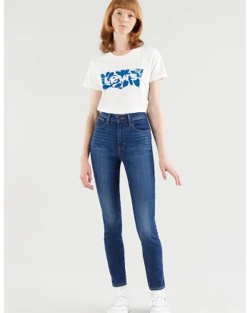 Blugi skinny cu talie inalta 721™, Albastru inchis