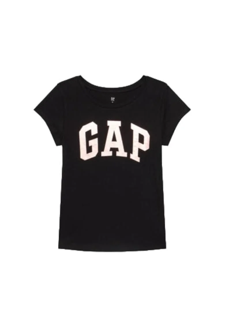 Tricou fete 460525,  Bumbac, Negru,